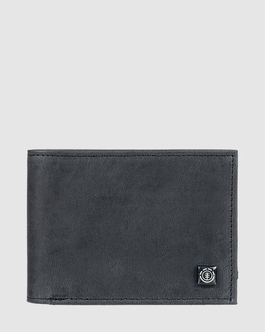 Element Skateboards Wallet Segur Bi-Fold Leather Black