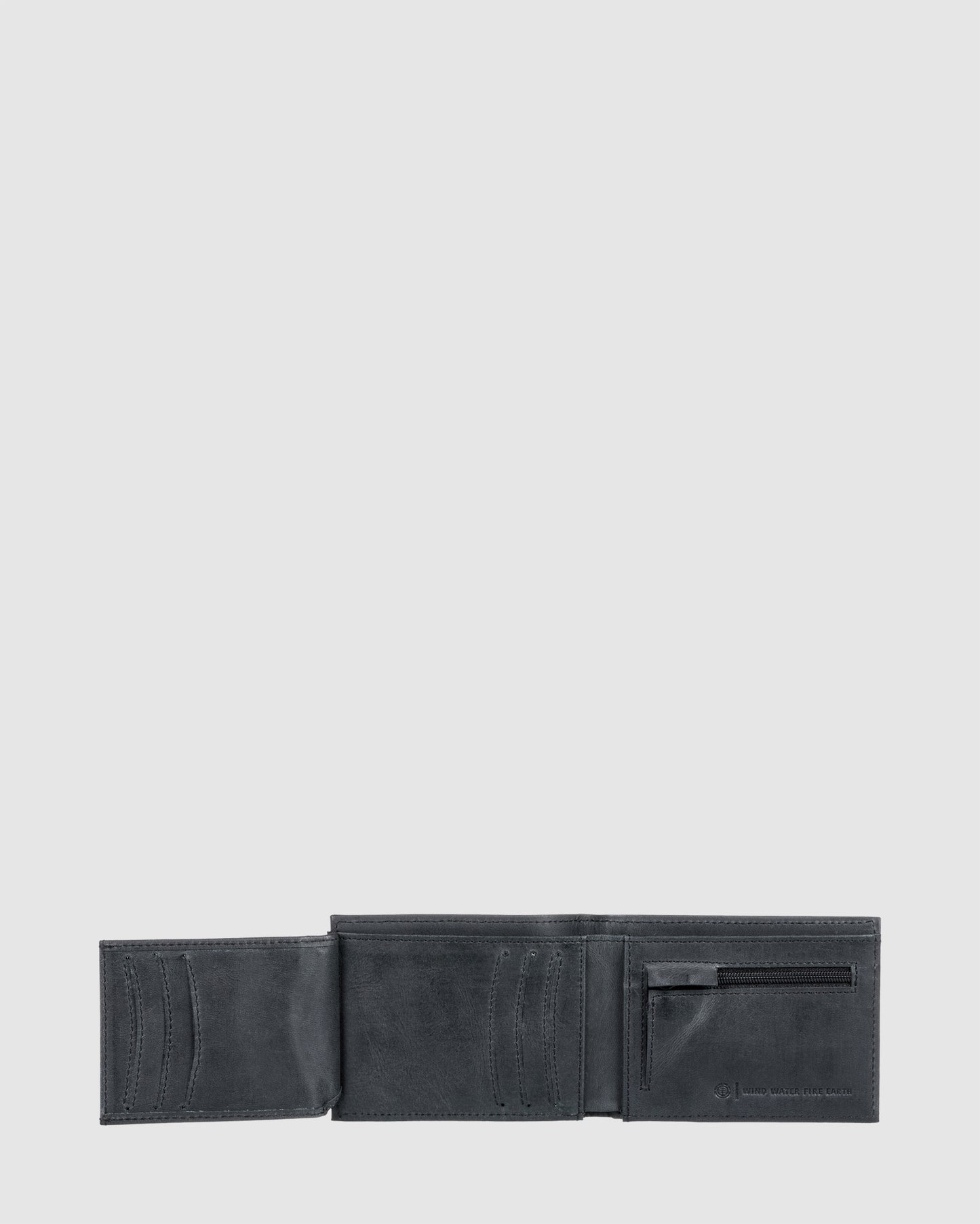 Element Skateboards Wallet Segur Bi Fold Leather Black