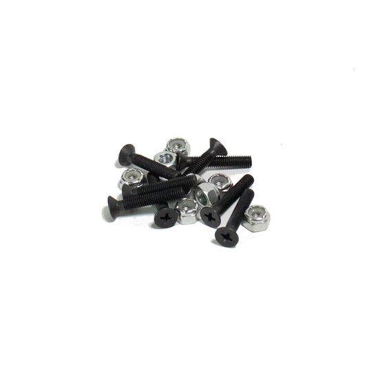 Penny Skateboard Bolts 1.125" Inch Gumballs Black Hardware