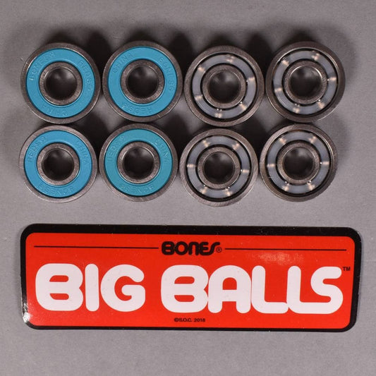 Bones Skateboard Bearings Reds Big Balls New 6 Ball Skate Rated Precision