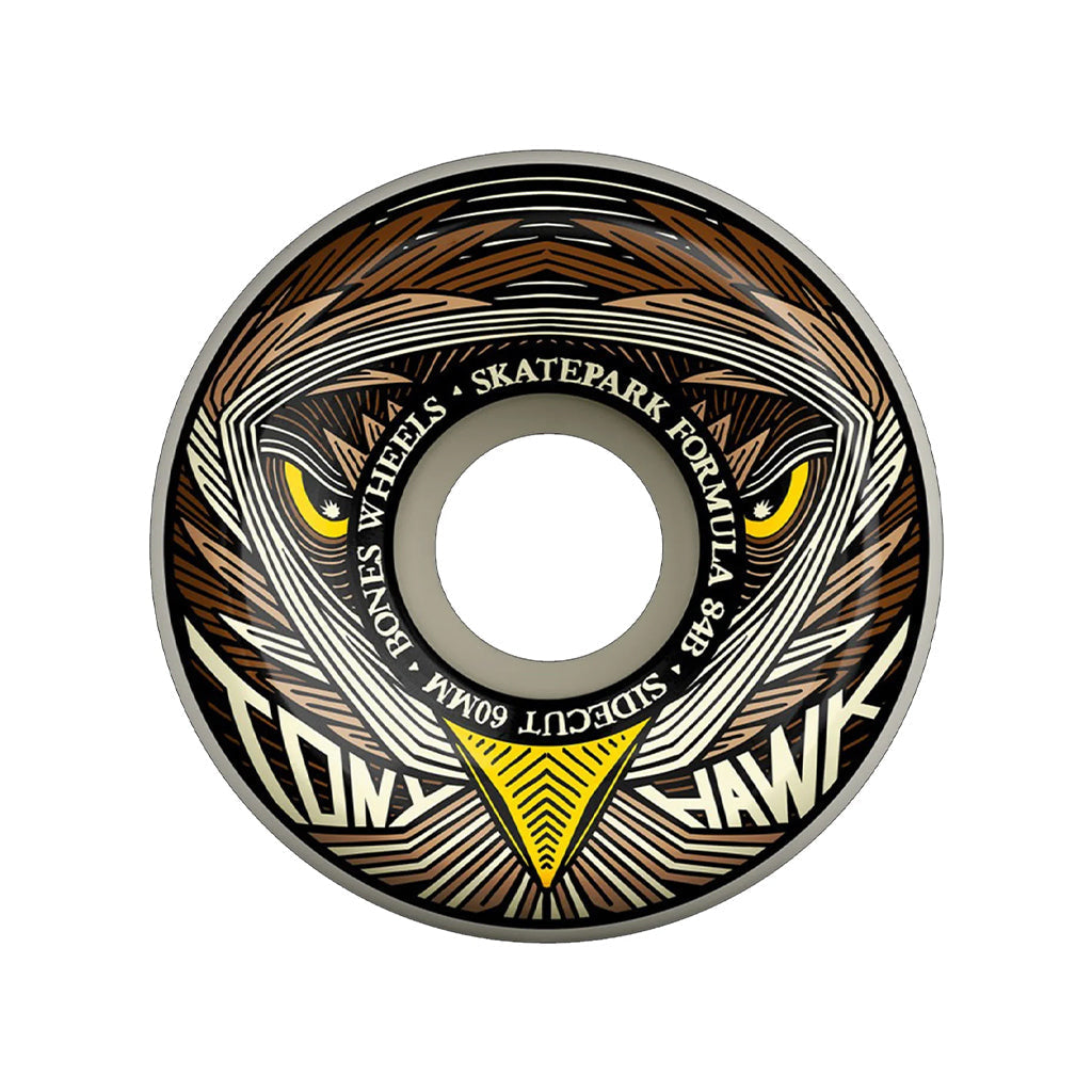 Bones Wheels Tony Hawk 60Mm Night Hawk Sidecuts 84B Spf Formula