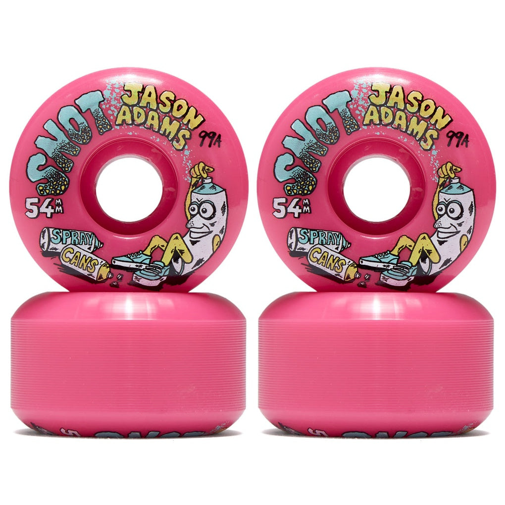 Snot Wheels Jason Adams Spray Cans Neon Pink 54Mm 99A Conicals