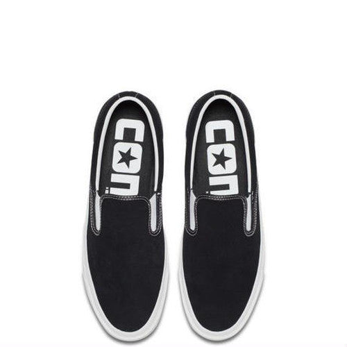 Cons Shoes One Star CC Slip On Black White Suede Converse Skateboard Sneakers