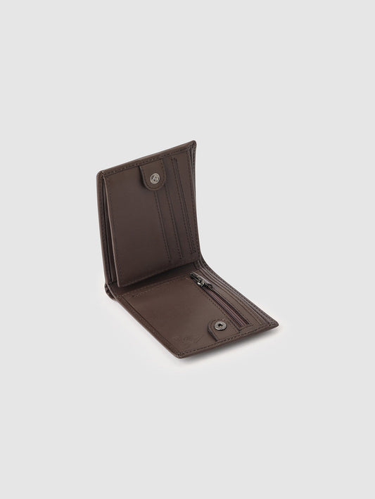 Volcom Wallet Single Stone Dark Brown Bi Fold Rfid Protection