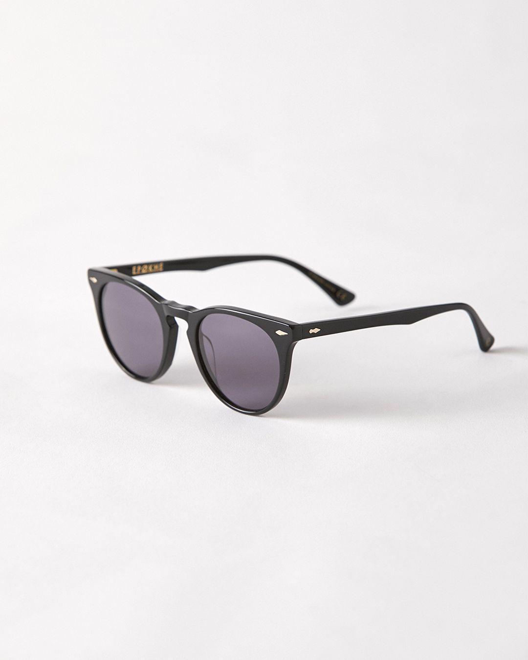 Epokhe Darko Sunglasses - Black Polished / Black