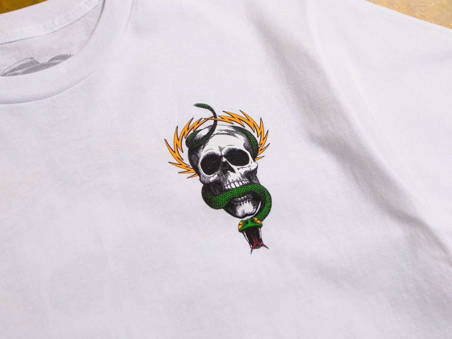 Powell Peralta Tee Mcgill Skull Snake White Reissue Skateboard T Shirt