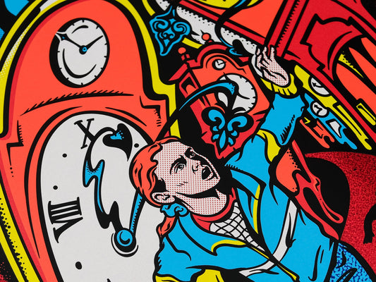 Santa Cruz Deck Stranger Things Grabke Max Melting Clock 9.7" (Glow in the dark)