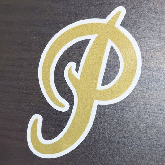 Primitive Skateboards Sticker Classic P Logo Gold Skate decal
