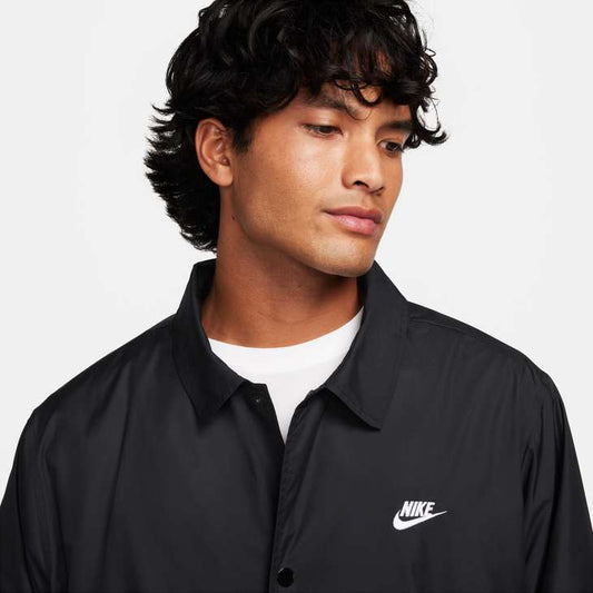Nike SB Coach Jacket Club Coaches Black White Button Up