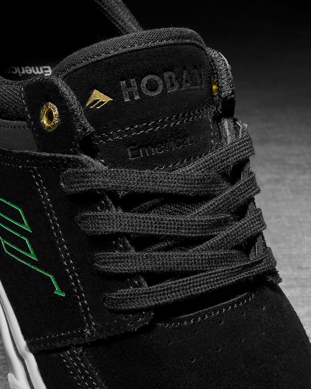 Emerica Shoes Braden Hoban Black White Gold Us Size Skateboard Sneakers