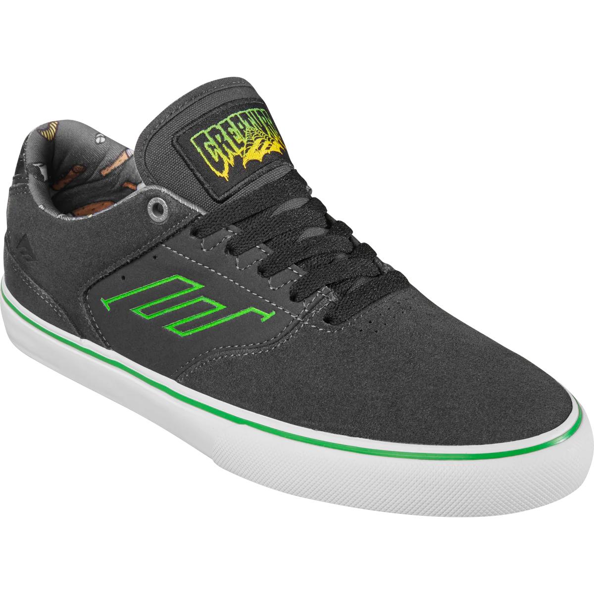 Emerica Shoes The Low Vulc x Creature Charcoal USA Skateboard Sneakers