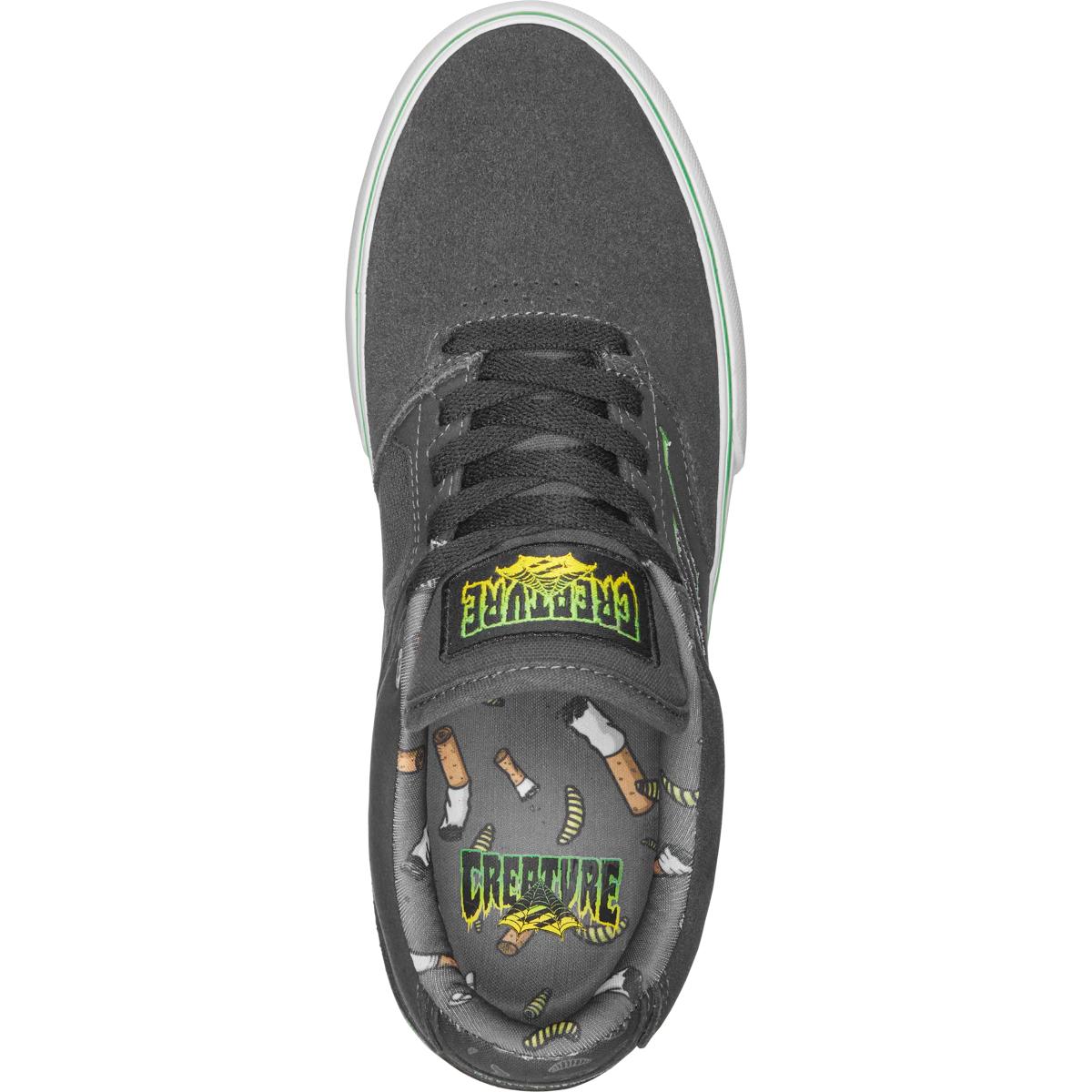 Emerica Shoes The Low Vulc X Creature Charcoal Usa Skateboard Sneakers