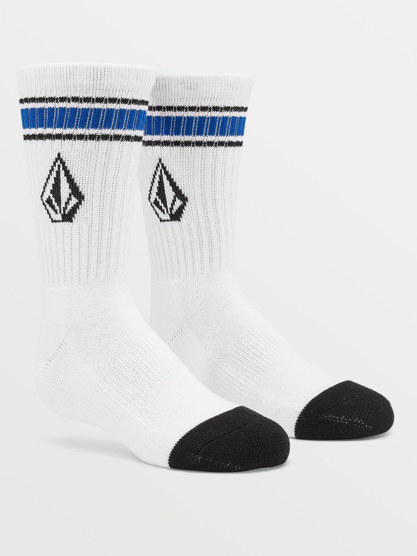 Volcom Socks 3 Pack Full Stone Multi Crew Size 2 5 Youth Skateboard Sox
