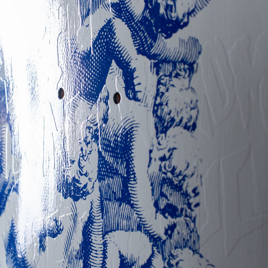 Fa Skateboard Deck Cherub Fight Ivory Blue 8 25 Fkn Awesome