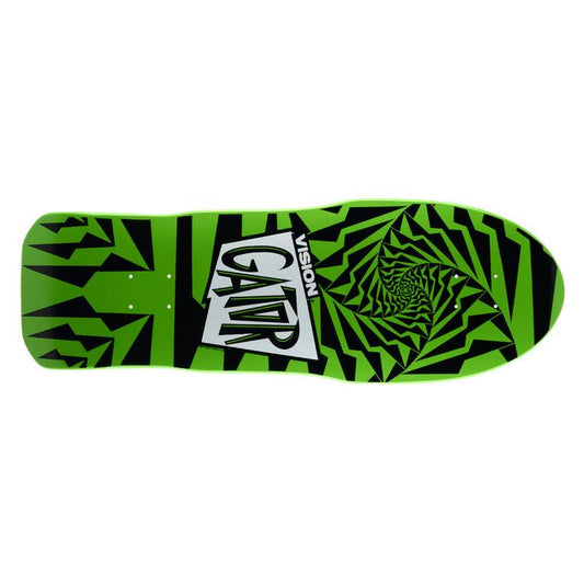 Vision Skateboards Deck Gator Ii Green Black 10 25 Reissue