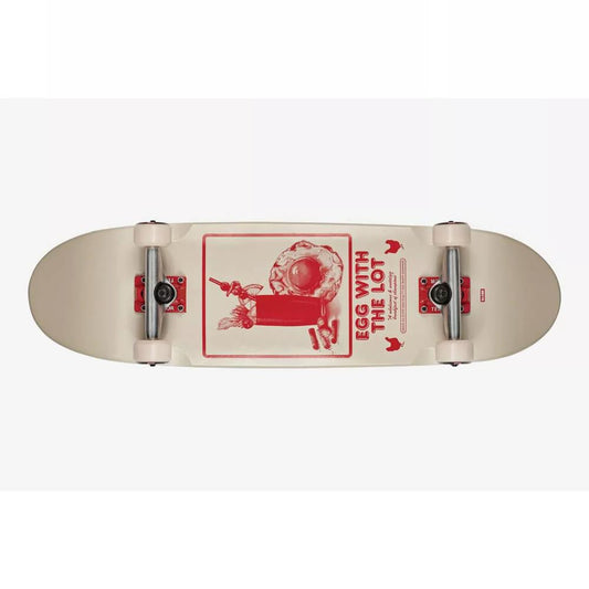 Globe Complete Skateboard Eggy Off White The Lot Egg Shape Cruiser 8.6"