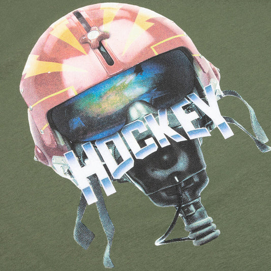 Hockey Tee Eject Military Green Skateboard T Shirt