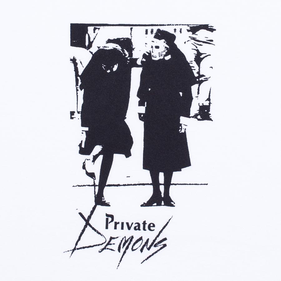 Hockey Tee Private Demons White Skateboard T Shirt
