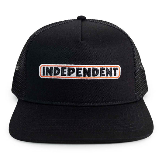 Independent Trucker Cap Bar Black OSFA Indy Trucks Skateboard Hat