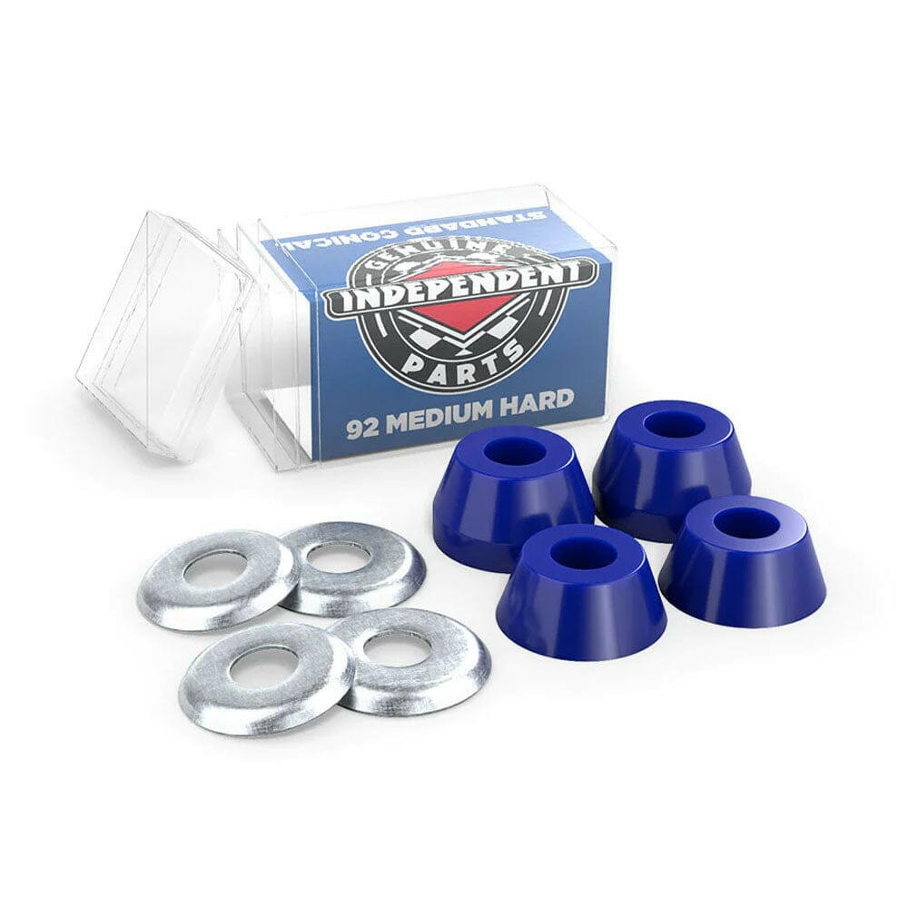 Independent Bushings 92A Medium Hard Blue Conical Indy Skateboard Truck Rubbers