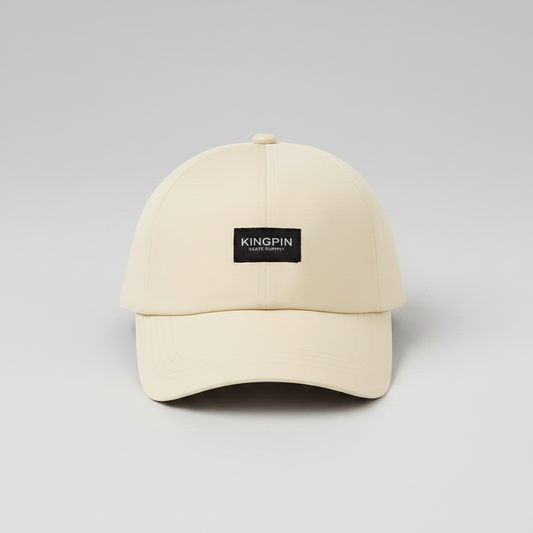 Kingpin Skate Supply Cap Black Label Khaki Snapback Jockey Skateboard Hat