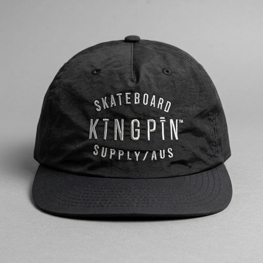 Kingpin Skate Supply Cap Sf Retro Black Quick Dry Snapback