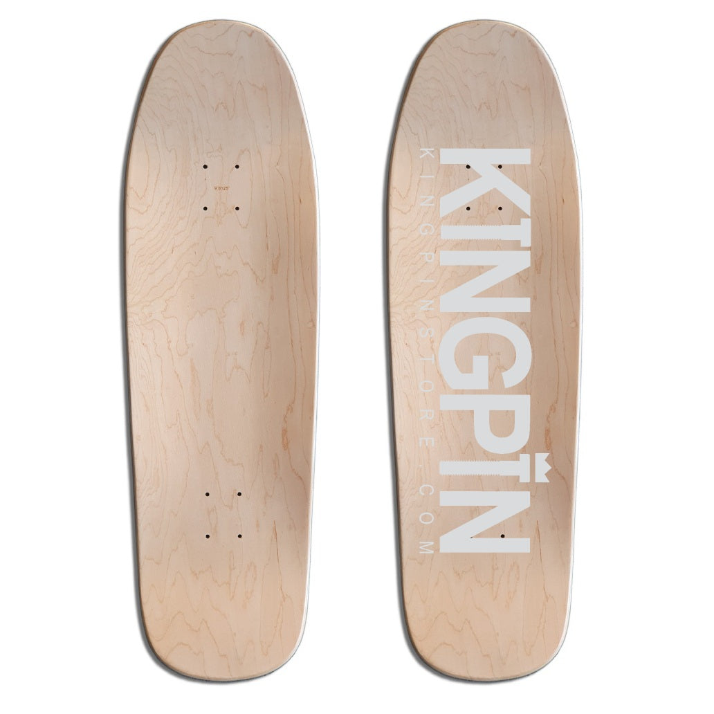 Kingpin Skate Supply Deck Og Logo Natural Veneer Sweatpants Shape 9 8125