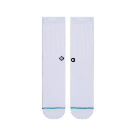 Stance Socks Icon White Crew Size 9-12 Classic Skateboard Sox