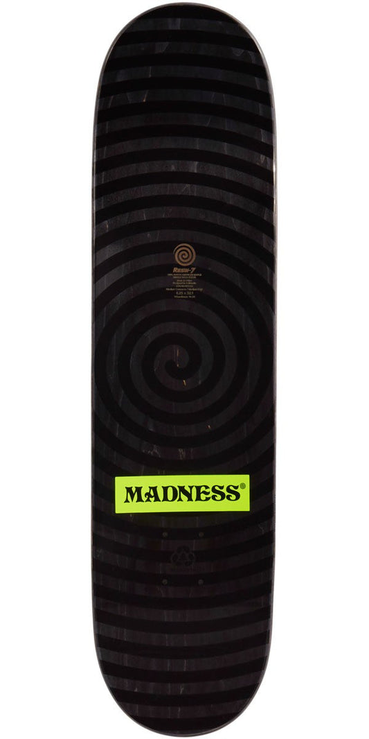 Madness Skateboard Deck Trey Blackout R7 Holographic 8 25