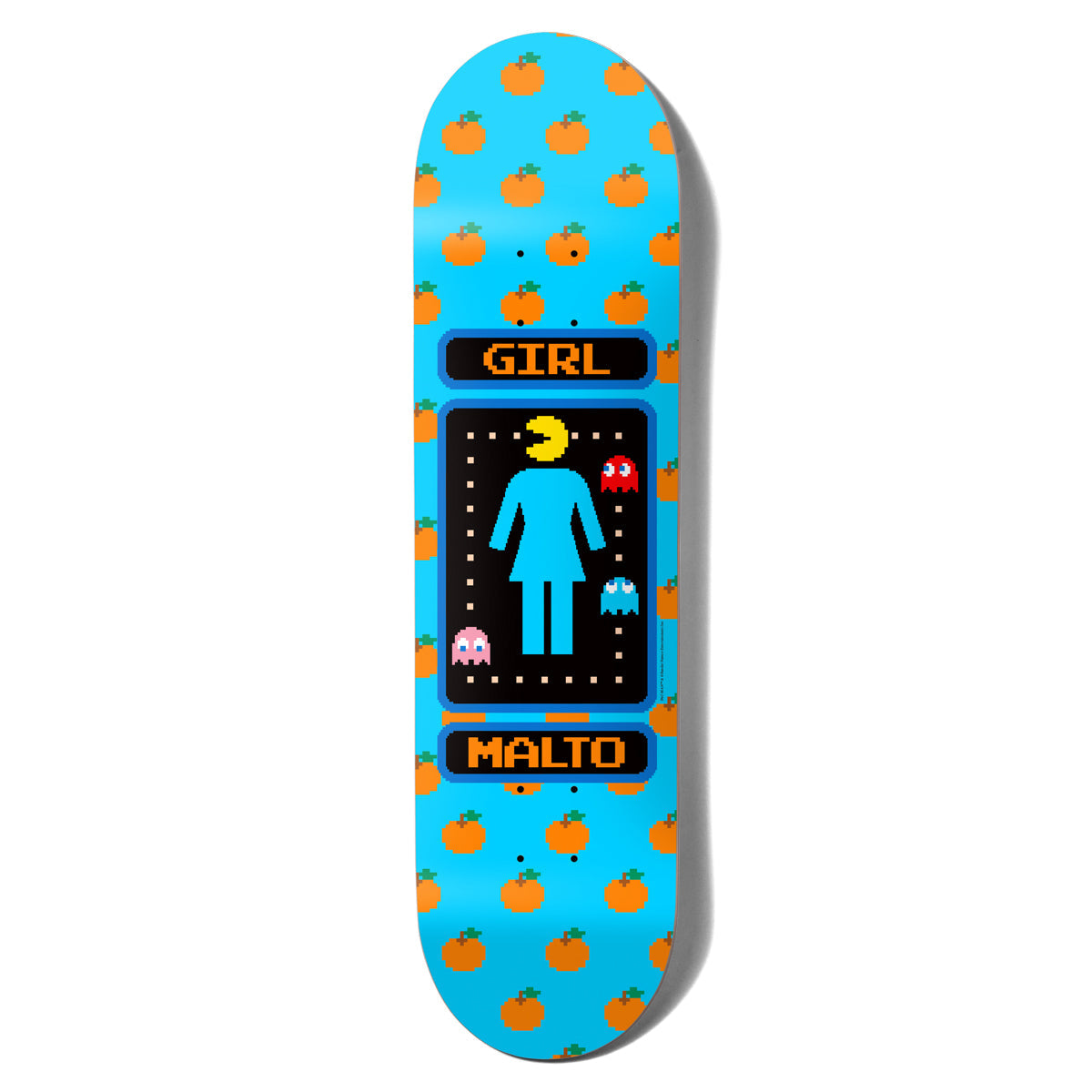 GIRL Skateboard Deck Malto Pac-Man 8.25"