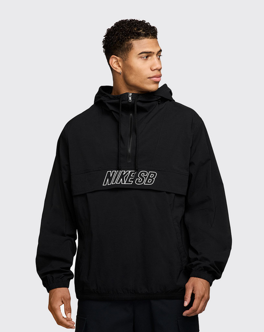 Nike SB Jacket Anorak Skate Black White Mid Zip Jacket