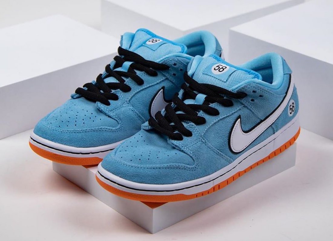 Nike Sb Shoes Dunk Low Pro Club 58 Blue Chill White Us Size Skateboard Sneakers