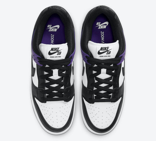 Nike SB Shoes Dunk Low Pro Court Purple/White Black US SIZE Skateboard Sneakers