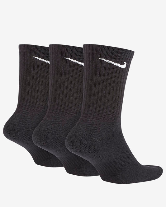 NIKE SB Socks 3 Pack Crew Black SIZE XL Everyday Cushioned New Skateboard Sox