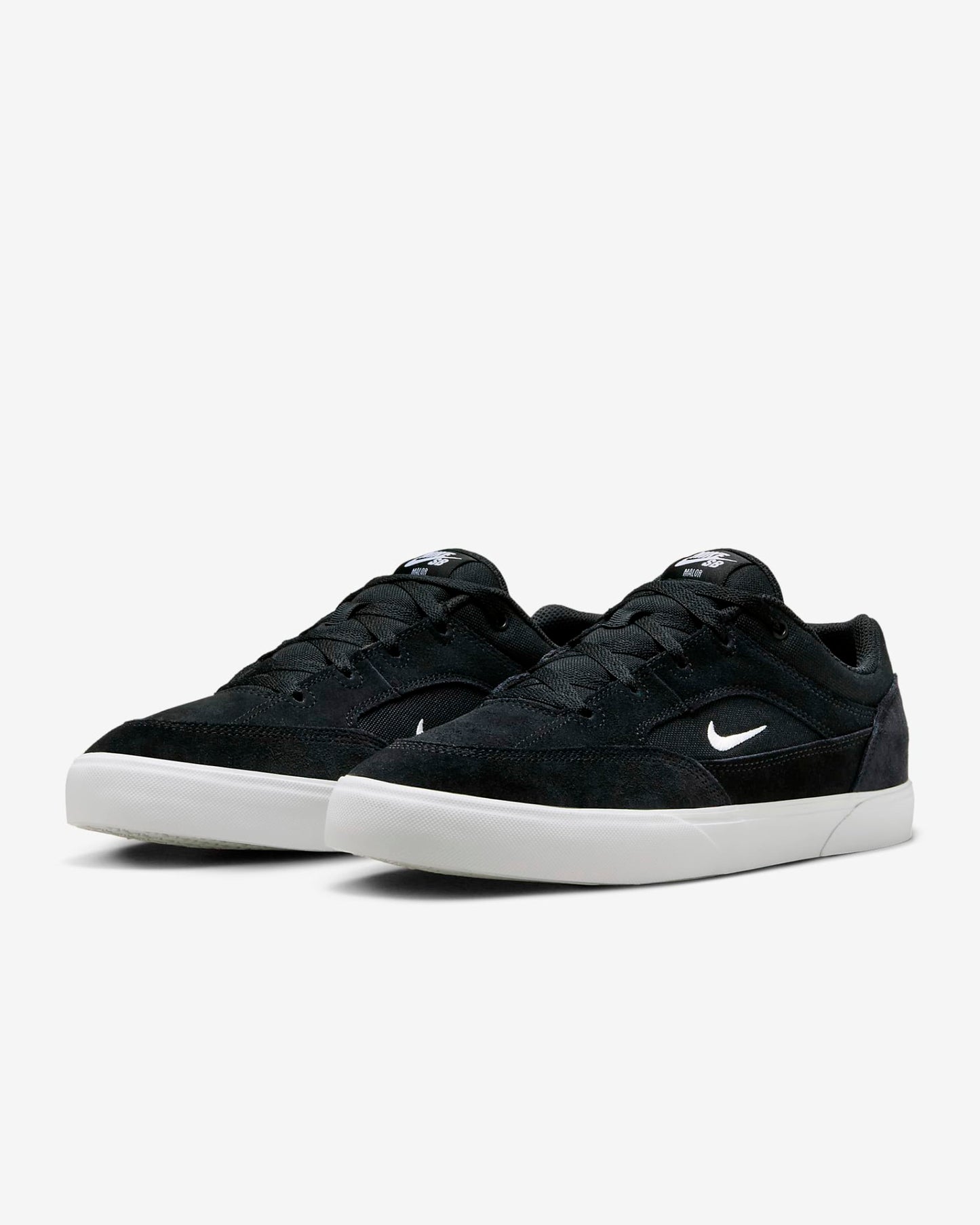 Nike SB Shoes Malor Black White US SIZE Skateboard Sneakers