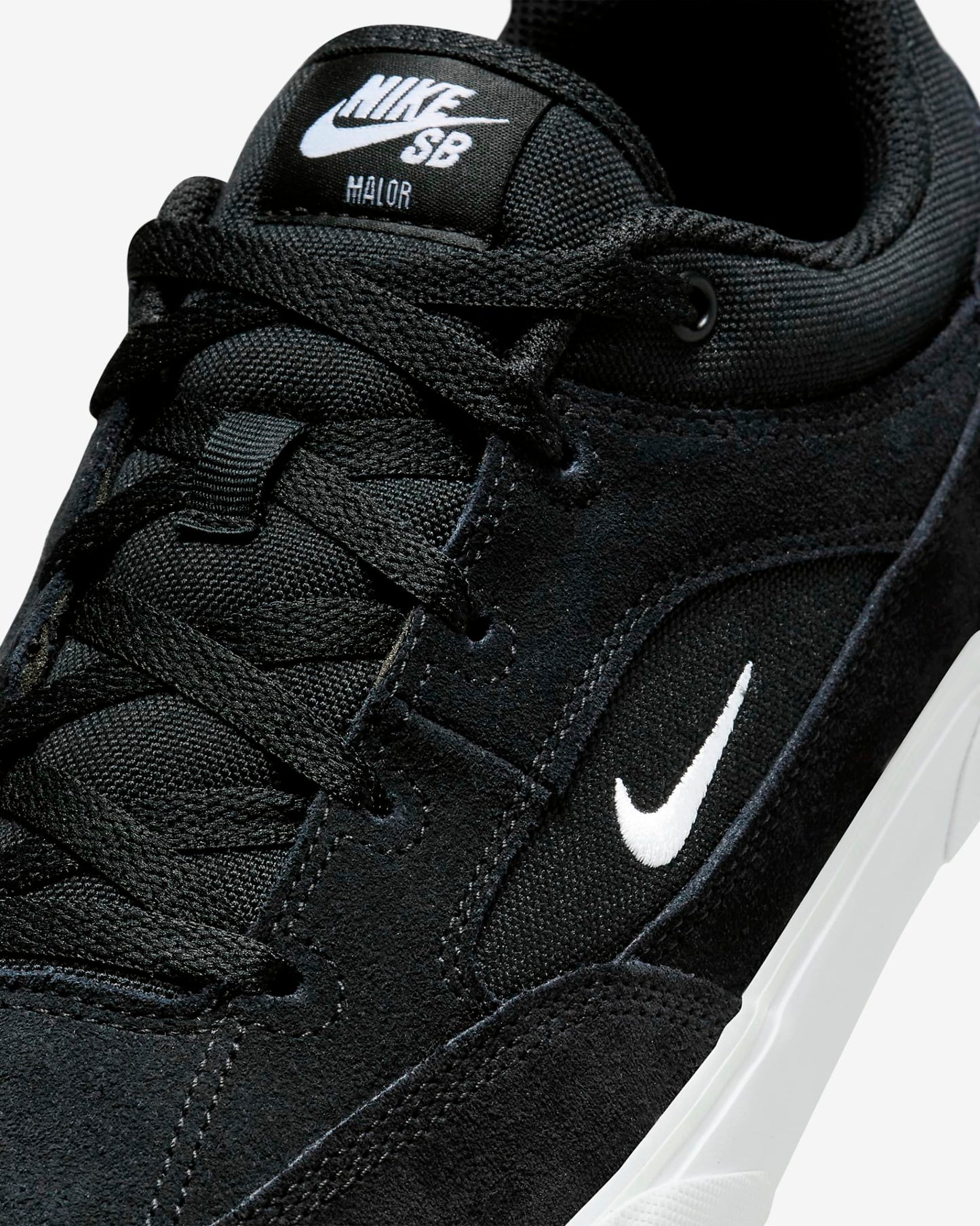 Nike SB Shoes Malor Black White US SIZE Skateboard Sneakers