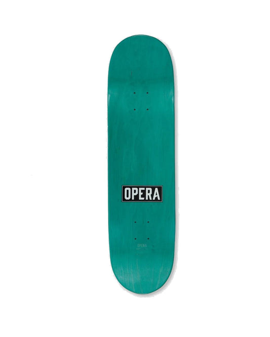 Opera Skateboard Deck Yellow Holographic Face EX7 8.5"
