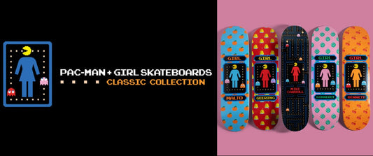 FULL SET - GIRL Skateboards x Pac-Man Series 5 Limited Edition Collection Decks
