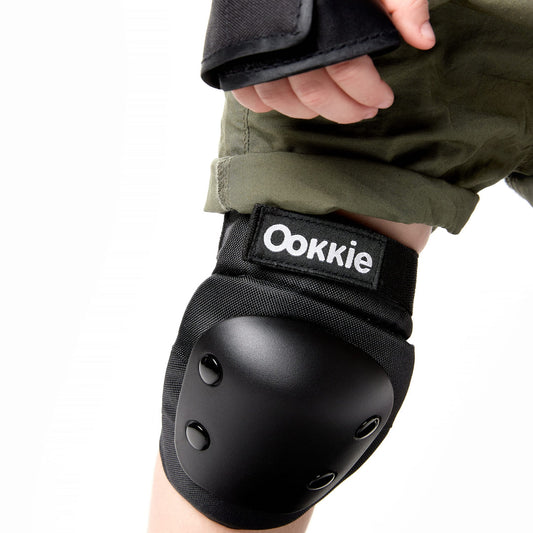 Ookkie Safety Pads Ultimate Pack JUNIOR Set Black Safety Skate Gear