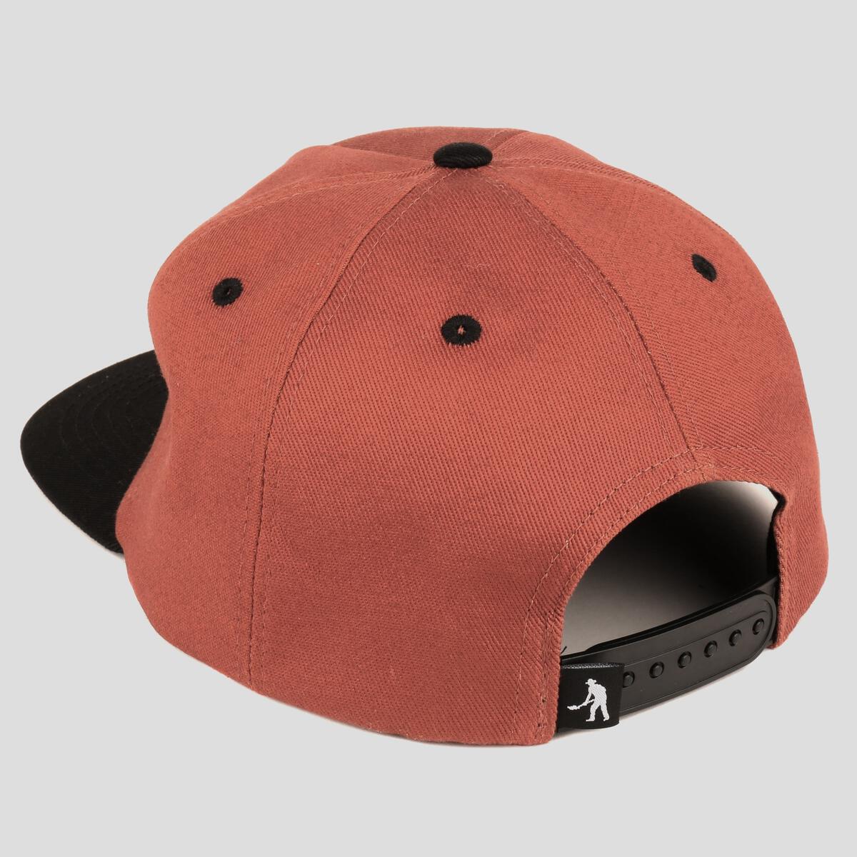 Passport Cap Messy Logo 6 Panel Rust Black Snapback Pass Port Skateboard Hat