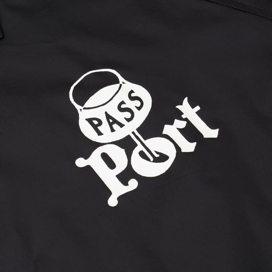 Passport Jacket Port Coach Black Pass Port Skateboards Windbreaker