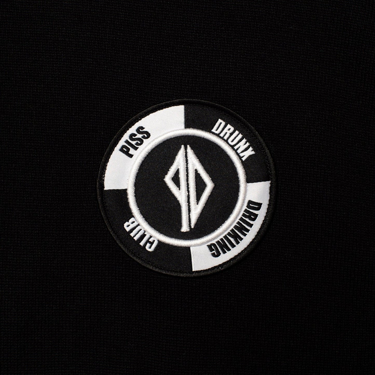 Piss Drunx L S Tee Drinking Club Jersey Black Skateboard Longsleeve T Shirt