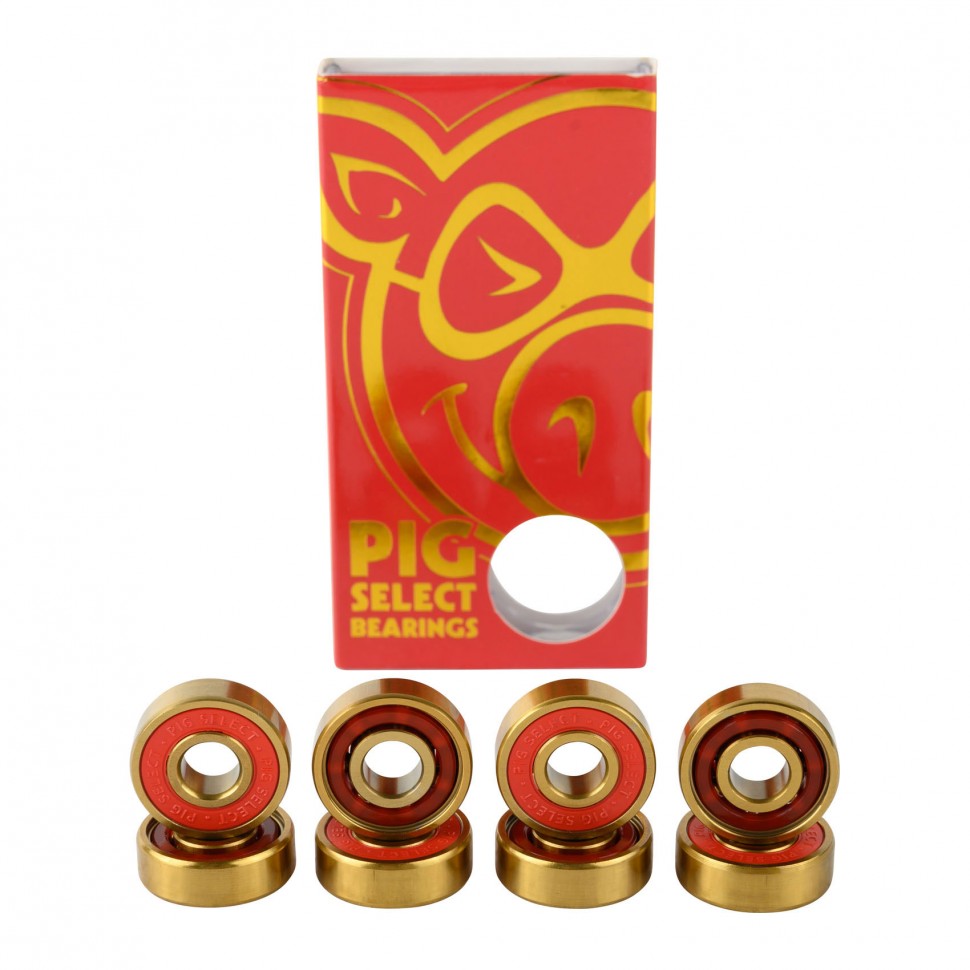 Pig Skateboard Bearings Select Speed Red