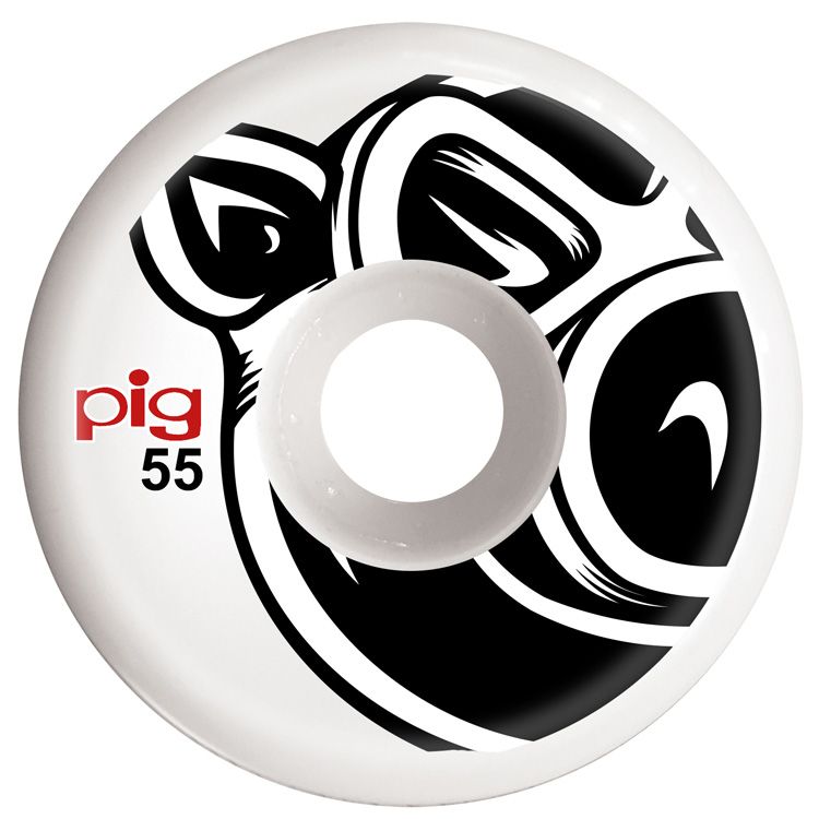 Pig Skateboard Wheels Pig Head Natural 55Mm 101A Pro Line