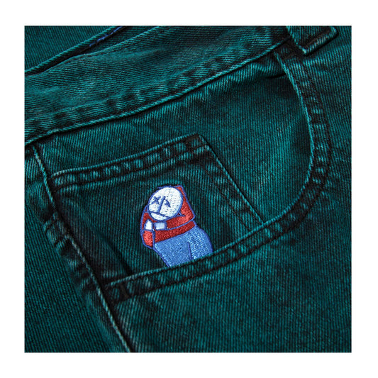 Polar Skate Co Pants Big Boy Jeans Teal Black (Baggy)