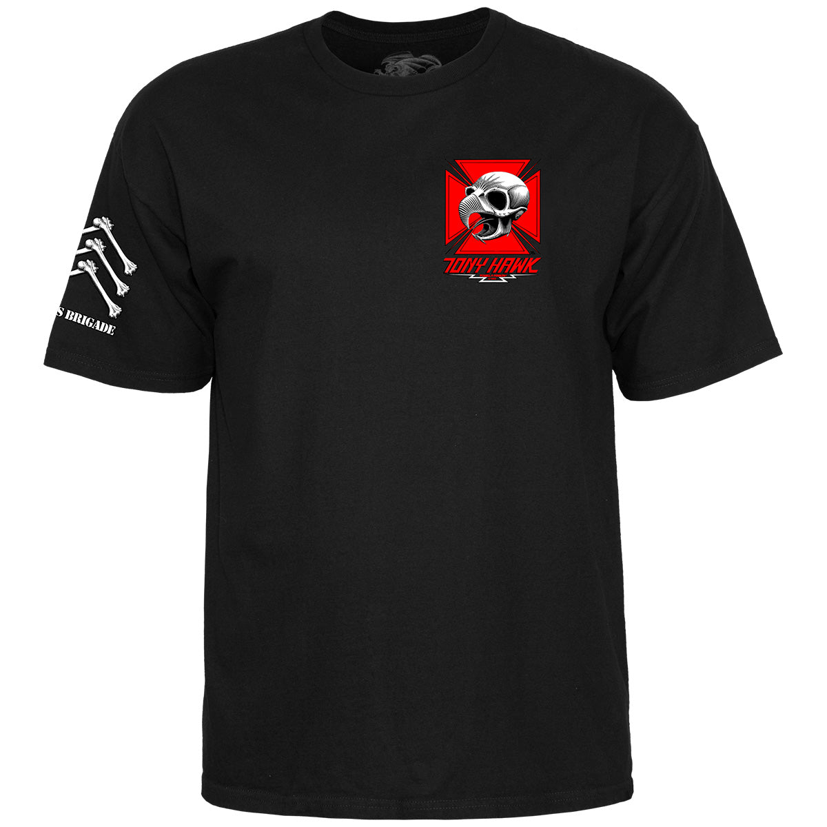 Powell Peralta Tee Tony Hawk Black Bones Brigade Reissue T Shirt