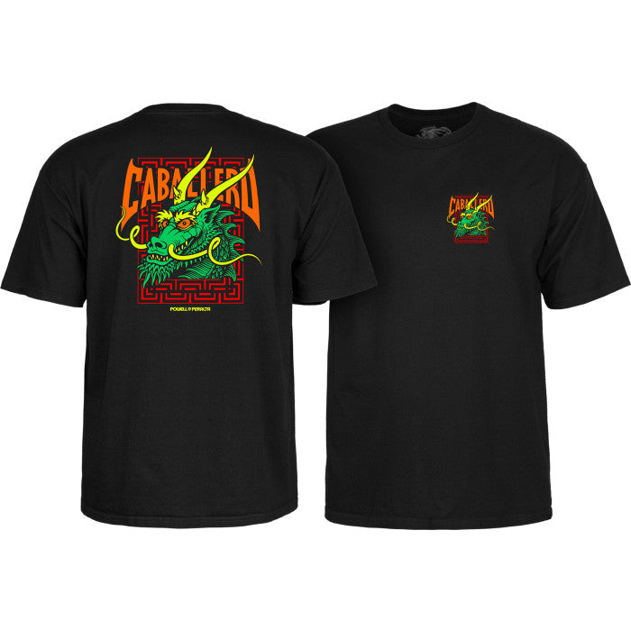 Powell Peralta Tee Steve Caballero Street Dragon Black Reissue T Shirt