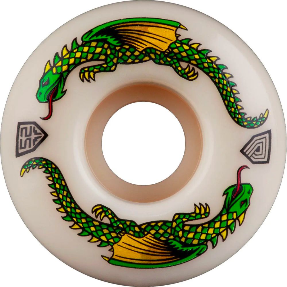 Powell Peralta Wheels Dragon Formula 54Mm 93A Off White