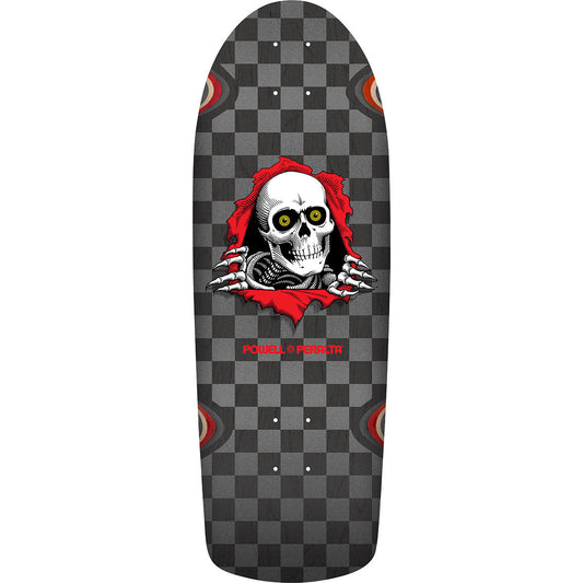 Powell Peralta Deck Ripper OG Checker Metallic Silver Black 10" Reissue