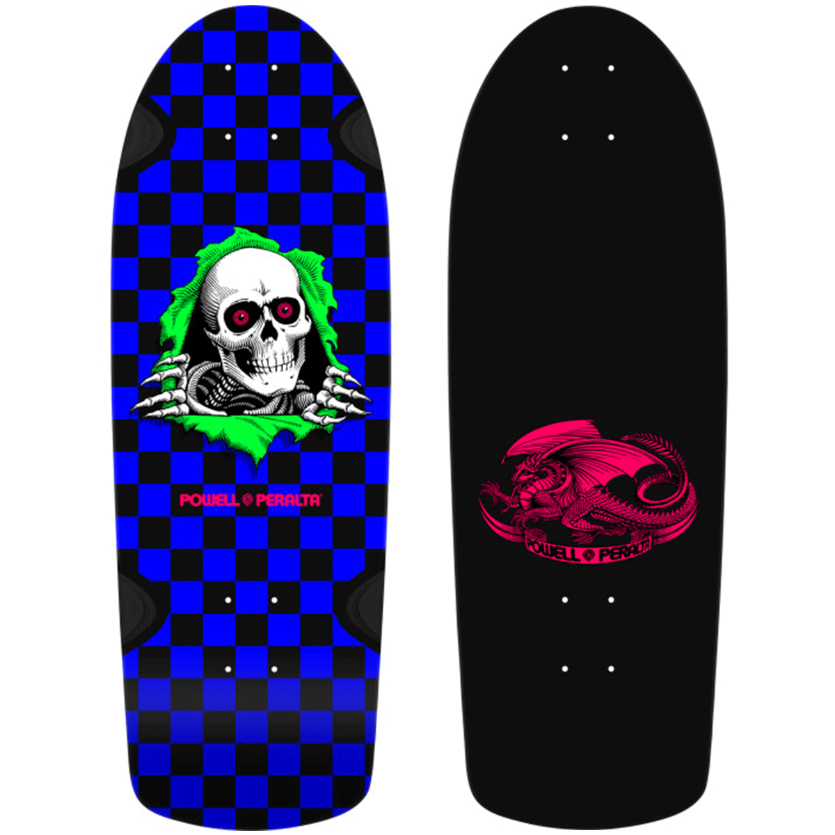Powell Peralta Deck Ripper Og Checker Blacklight 10 Reissue